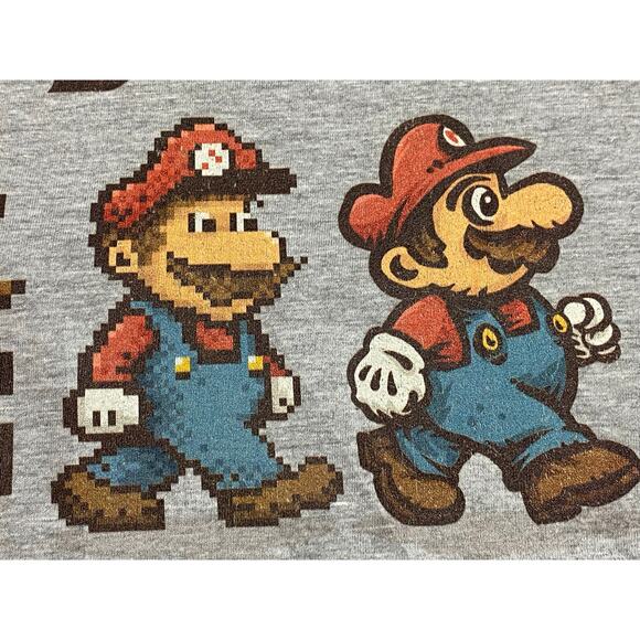 Mario Super Bros the plumbers Beatles theme Vintage to Modern graphics - Picture 7 of 8